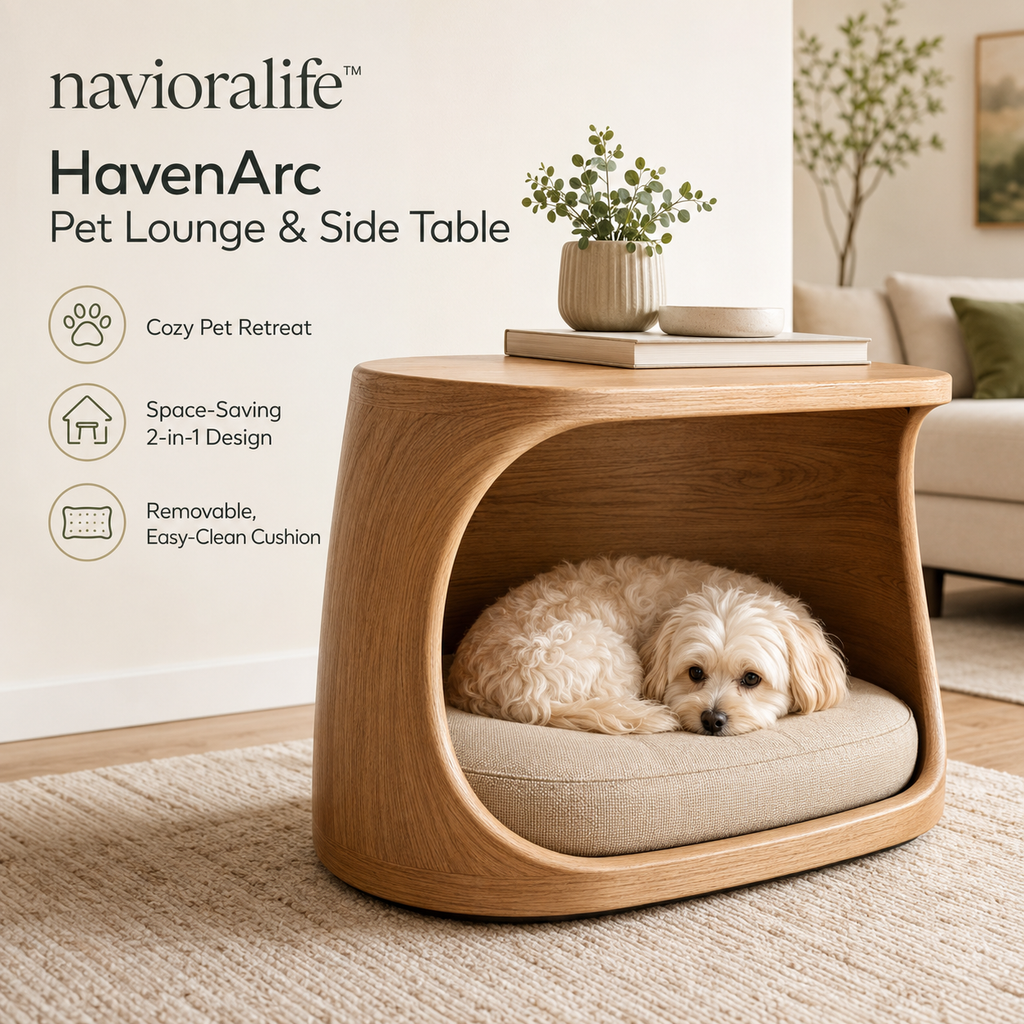 navioralife™ HavenArc Convertible Pet Lounge & Side Table