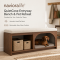 navioralife™ QuietCove Entryway Bench & Pet Retreat